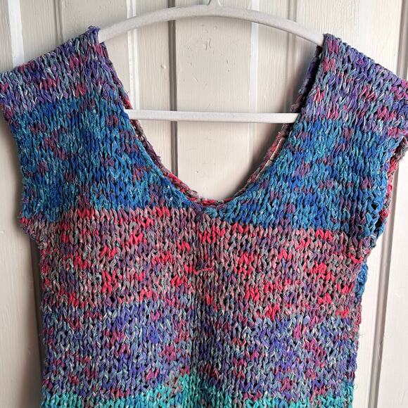 Vintage Vicky Vaughn Cropped Sweater Vest 80s - Picture 3 of 7